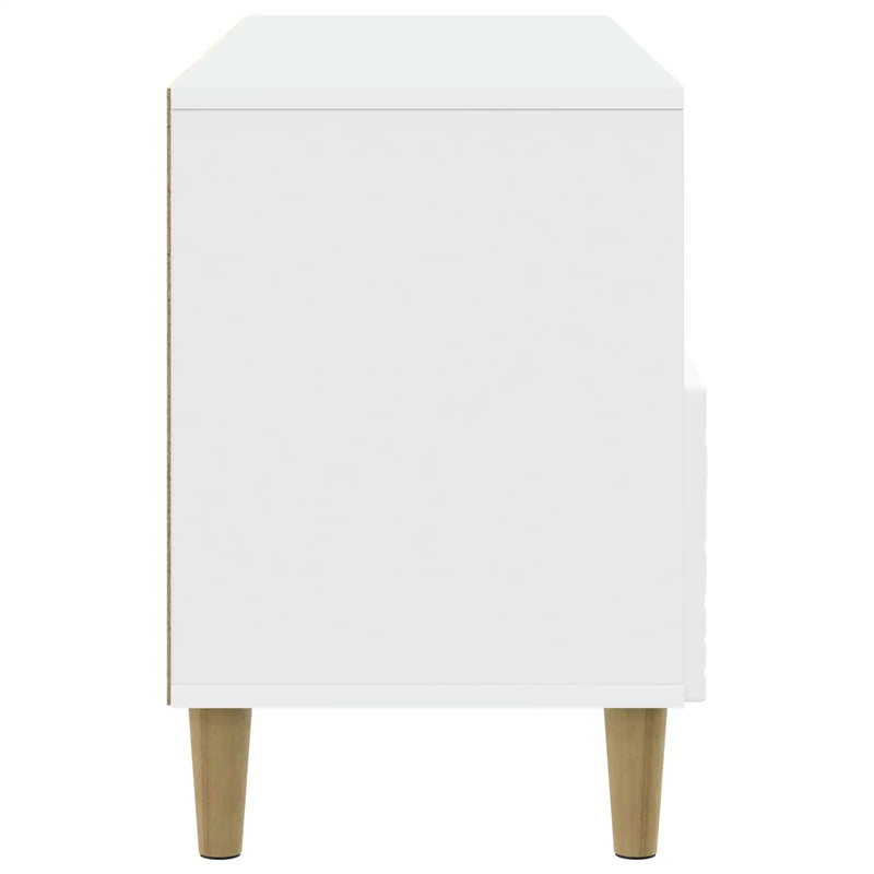 TV Cabinet 102 x 34.5 x 50 cm White Engineered Wood