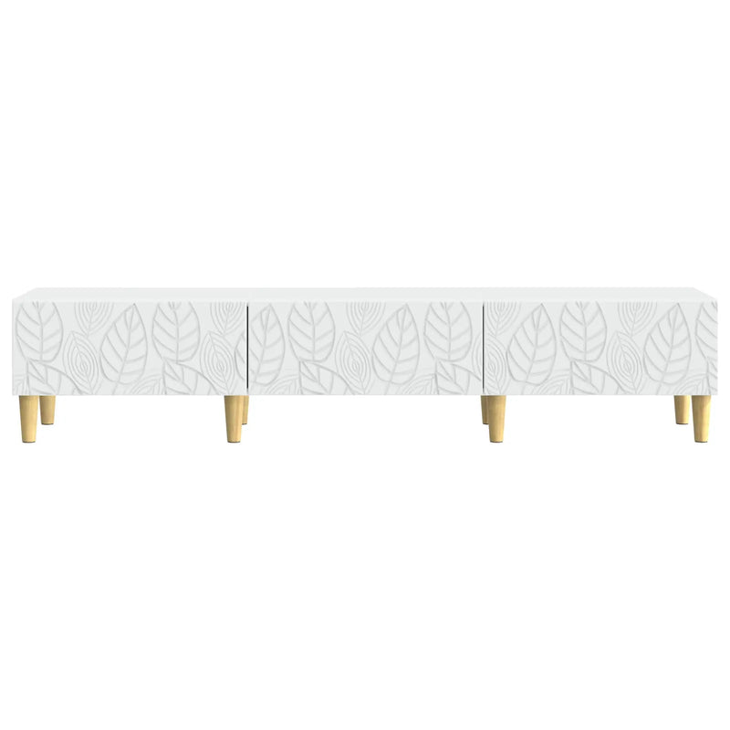 TV Cabinet 147 x 34.5 x 30 cm White Engineered Wood