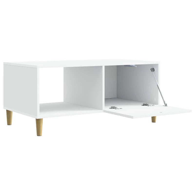 Coffee Table White 90 x 50 x 40 cm Engineered Wood