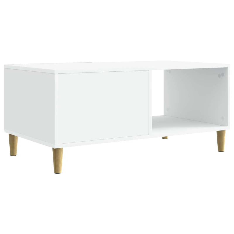 Coffee Table White 90 x 50 x 40 cm Engineered Wood