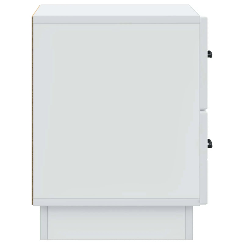 Bedside Cabinet White 43 x 34.5 x 44.5 cm Engineered Wood