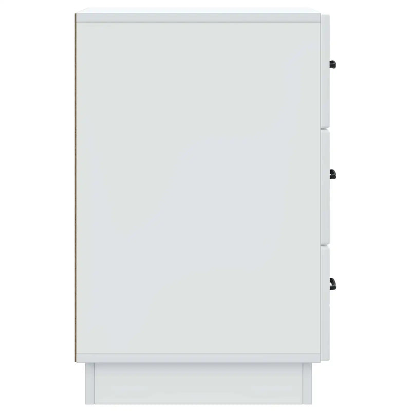 Bedside Cabinet White 43 x 41 x 63.5 cm Engineered Wood