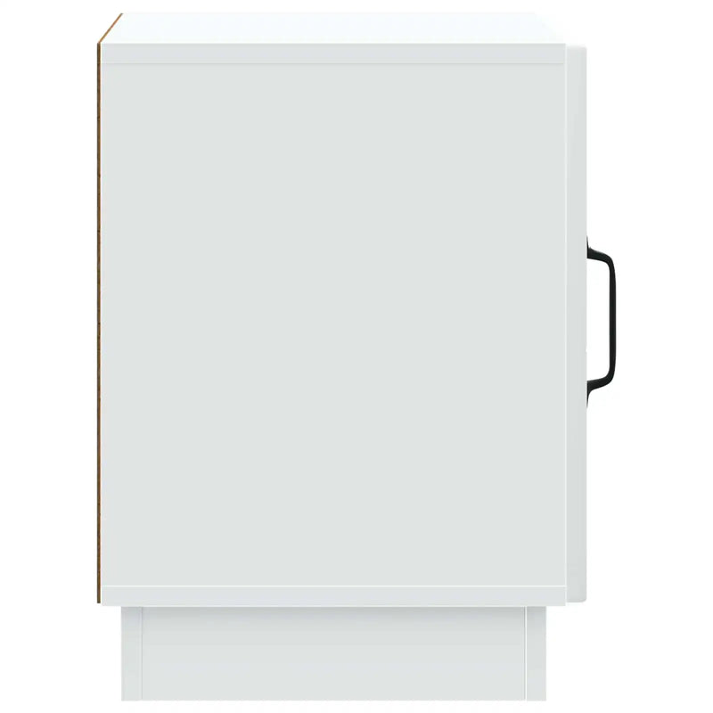 Bedside Table White 43 x 34.5 x 47 cm Engineered Wood
