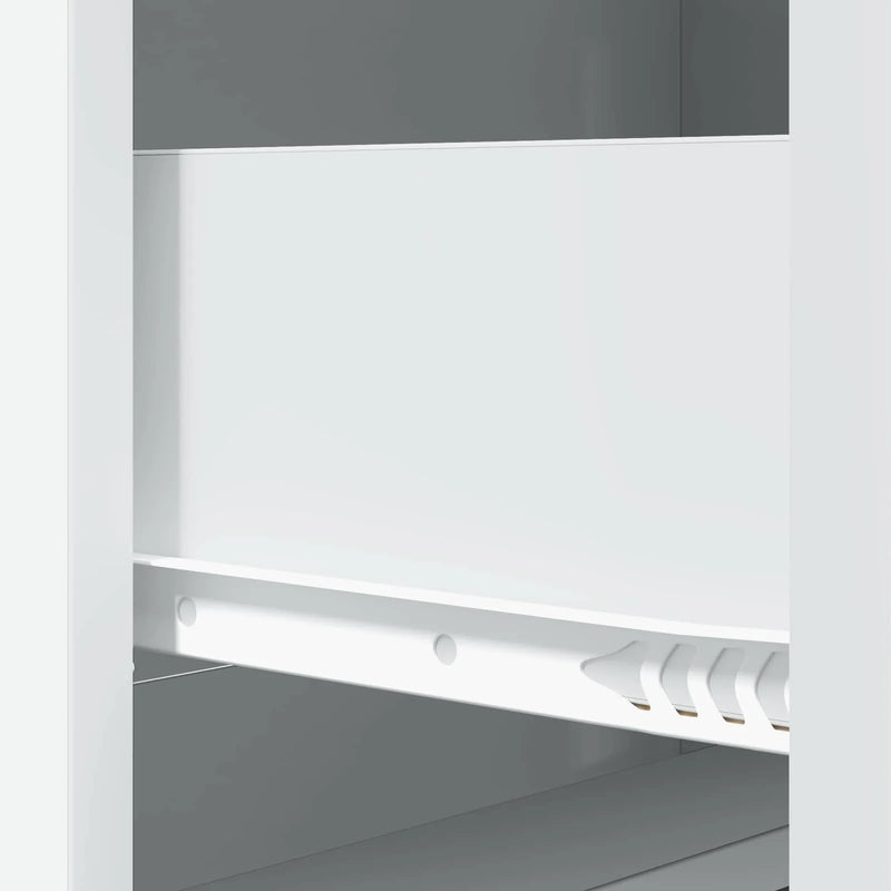 Drawer Cabinet White 66 x 34.5 x 87 cm Engineered Wood