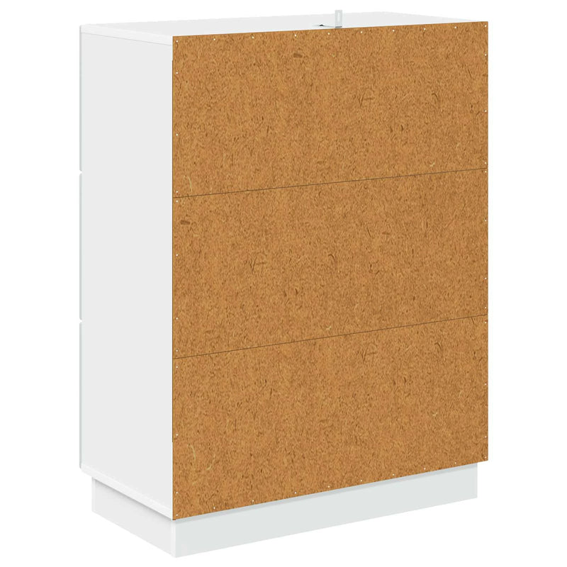 Drawer Cabinet White 66 x 34.5 x 87 cm Engineered Wood