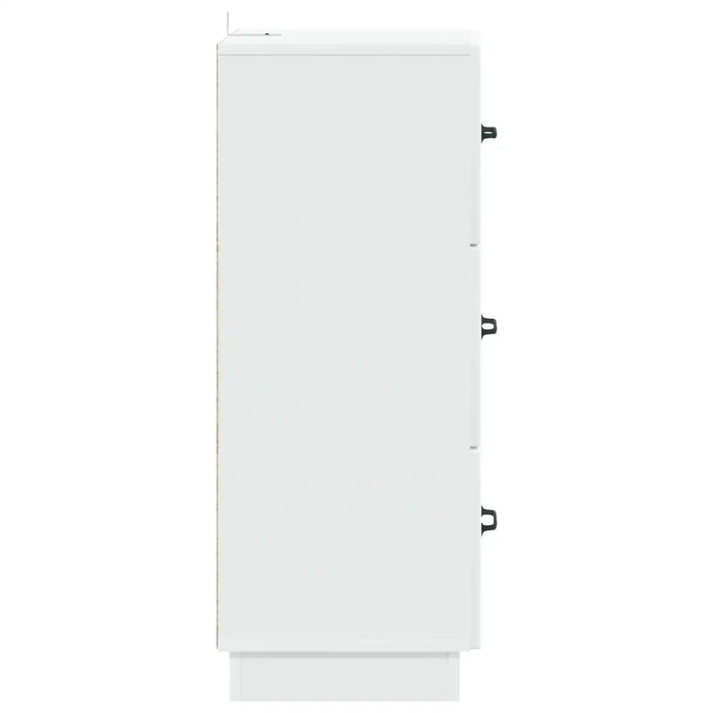 Drawer Cabinet White 33 x 34.5 x 87 cm Engineered Wood