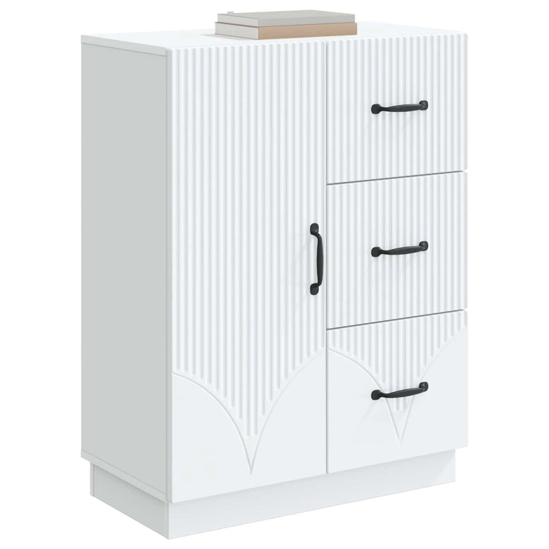 Sideboard with Drawer White 66 x 34.5 x 87 cm Engineered Wood
