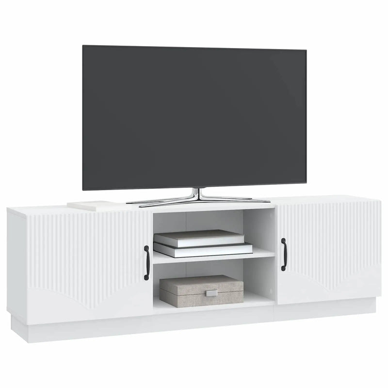 TV Cabinet White 150 x 31 x 47 cm Engineered Wood