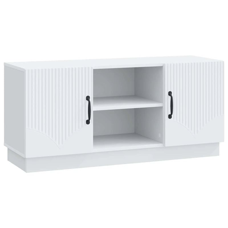 TV Cabinet White 102 x 34.5 x 47 cm Engineered Wood