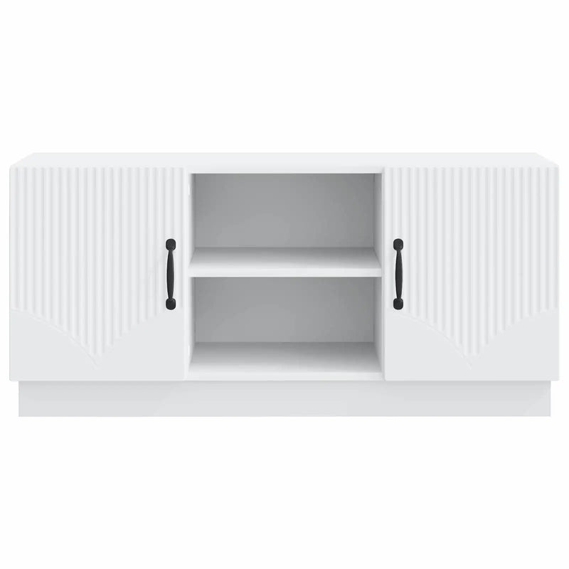TV Cabinet White 102 x 34.5 x 47 cm Engineered Wood