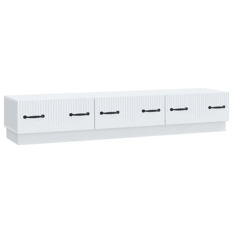 TV Cabinet with Drawer White 147 x 34.5 x 27 cm Engineered Wood