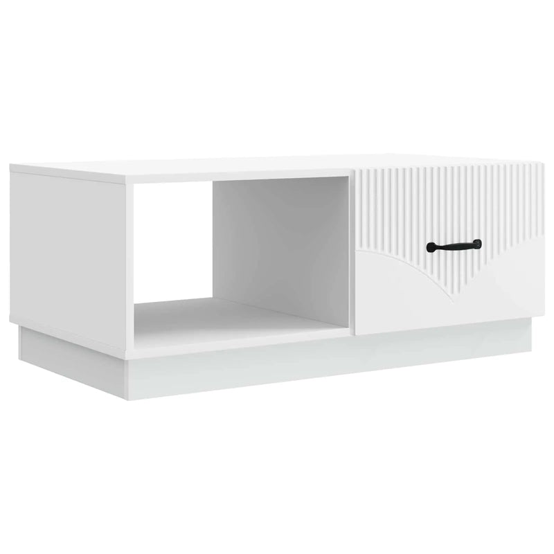 Coffee Table White 90 x 50 x 37 cm Engineered Wood