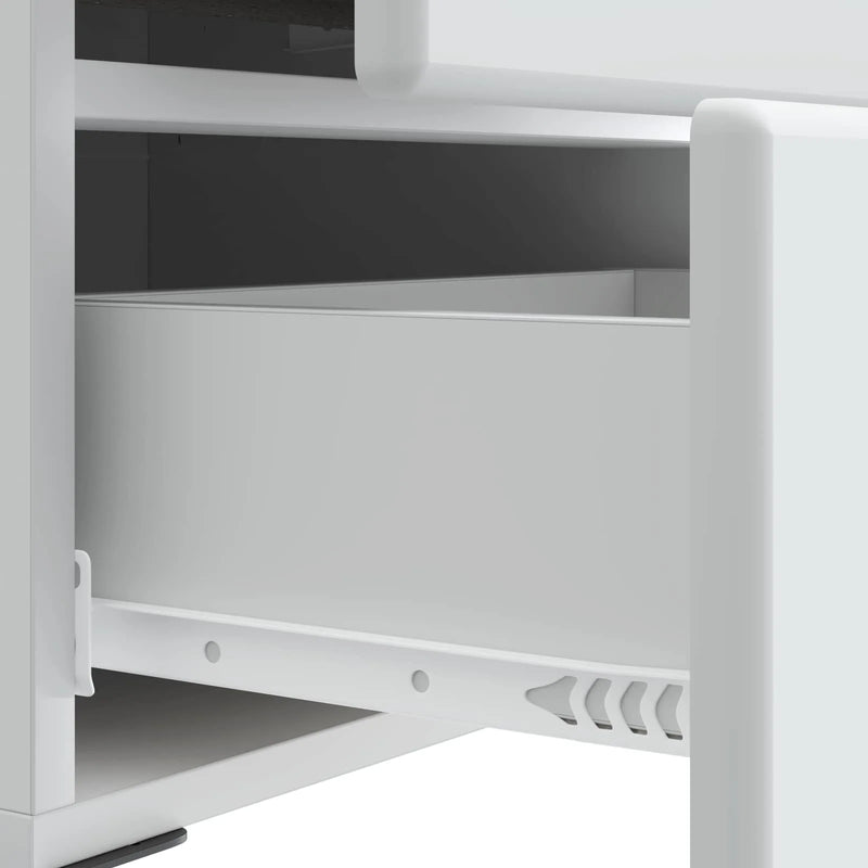 Bedside Cabinet White 43 x 34.5 x 47.5 cm Engineered Wood