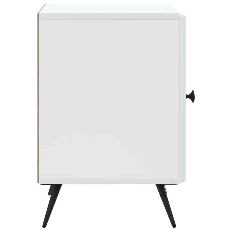 Bedside Cabinet White 43 x 34.5 x 50 cm Engineered Wood