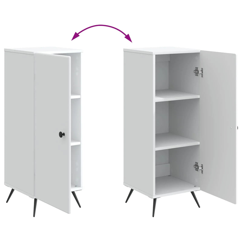 Sideboard White 33 x 34.5 x 90 cm Engineered Wood