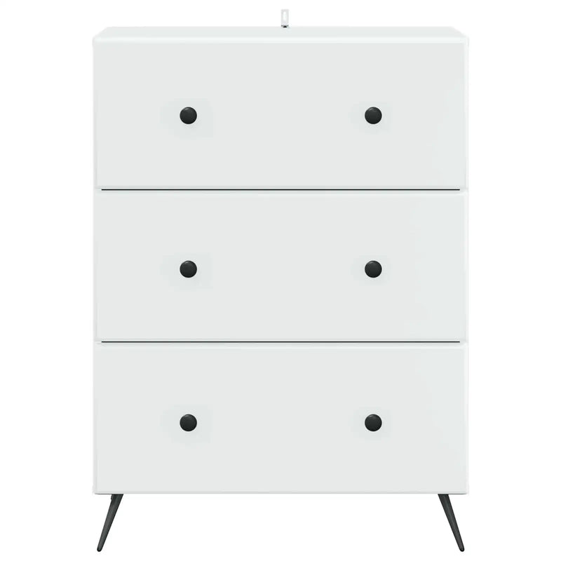 Drawer Cabinet White 66 x 34.5 x 90 cm Engineered Wood