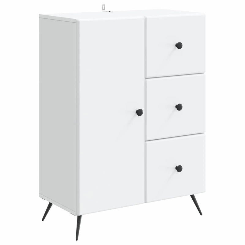 Sideboard with Drawer White 66 x 34.5 x 90 cm Engineered Wood