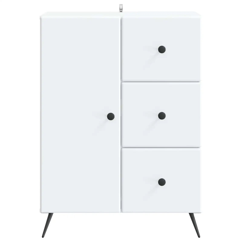 Sideboard with Drawer White 66 x 34.5 x 90 cm Engineered Wood