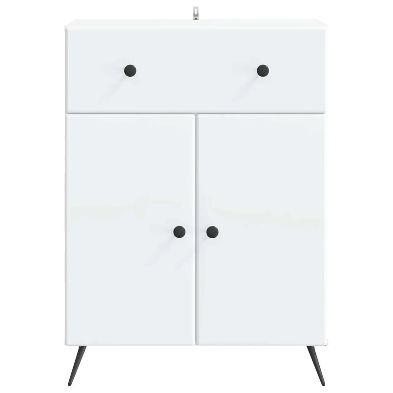 Sideboard with Drawer White 66 x 34.5 x 90 cm Engineered Wood