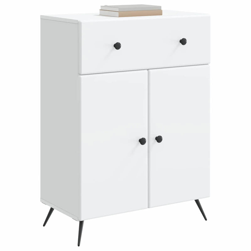Sideboard with Drawer White 66 x 34.5 x 90 cm Engineered Wood