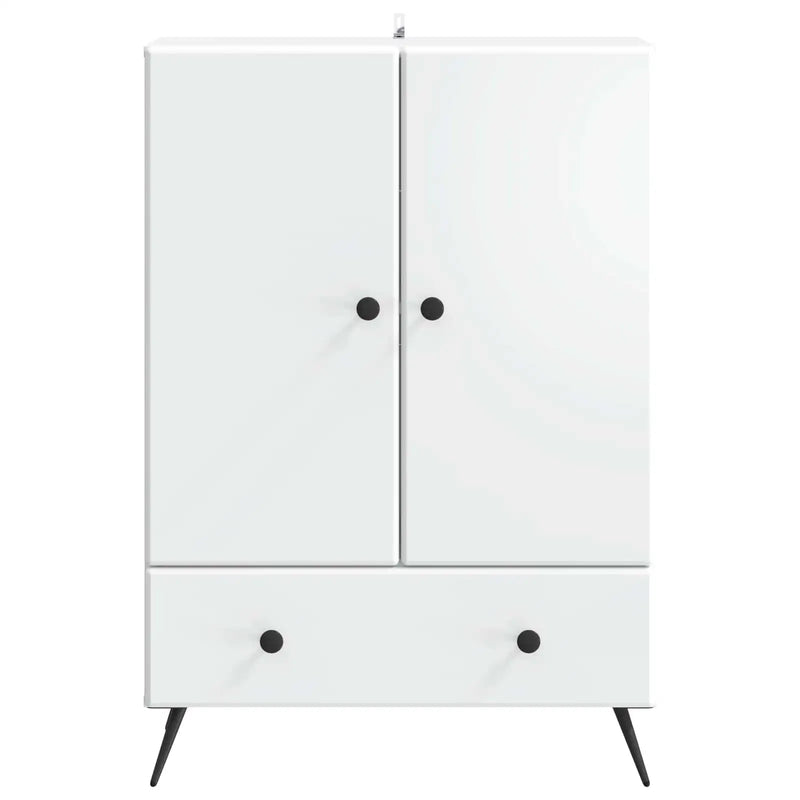 Sideboard with Drawer White 66 x 34.5 x 95 cm Engineered Wood