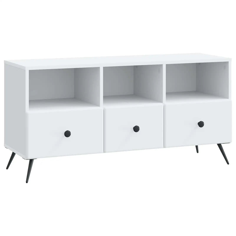 TV Cabinet with Drawer White 102 x 34.5 x 50 cm Engineered Wood