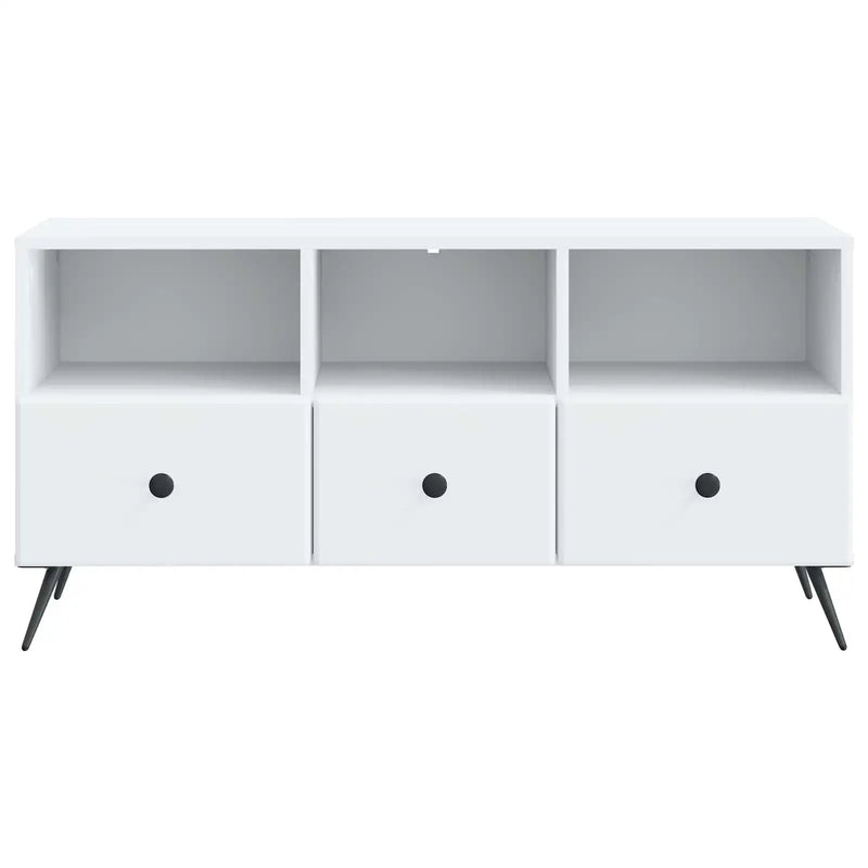 TV Cabinet with Drawer White 102 x 34.5 x 50 cm Engineered Wood
