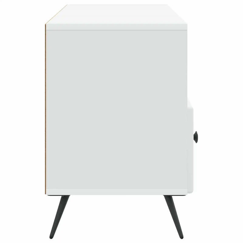 TV Cabinet with Drawer White 102 x 34.5 x 50 cm Engineered Wood