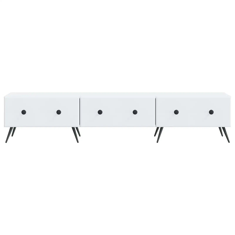TV Cabinet with Drawer White 147 x 34.5 x 30 cm Engineered Wood
