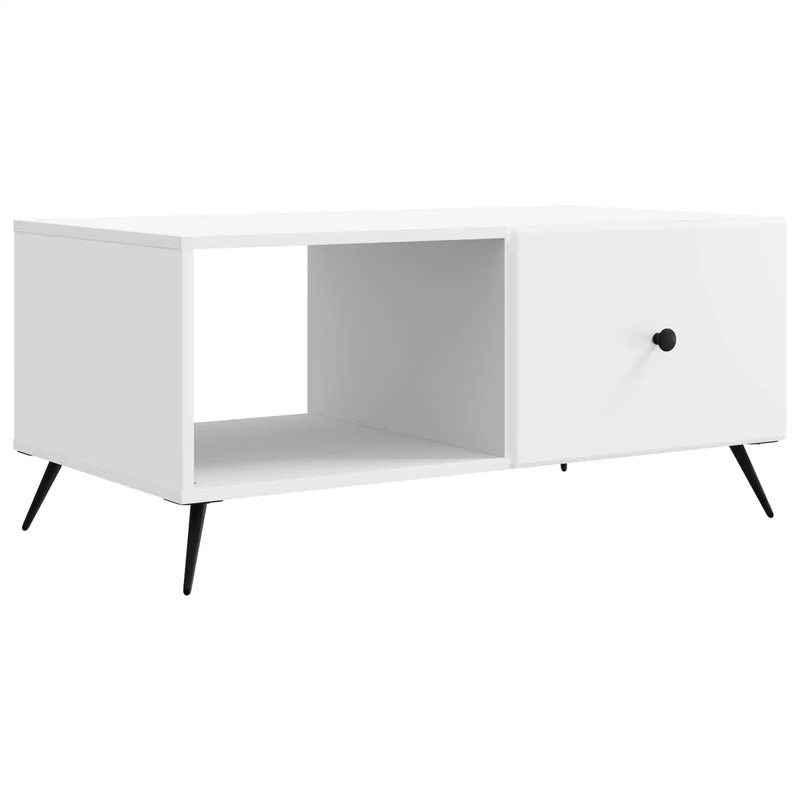 Coffee Table White 90 x 50 x 40 cm Engineered Wood