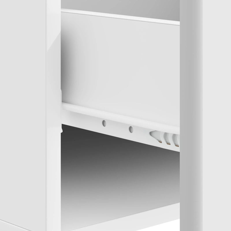 Coffee Table with Drawer White 49 x 50 x 40 cm Engineered Wood