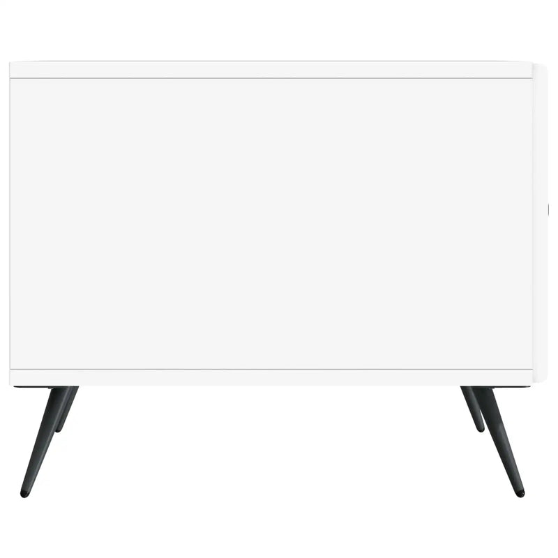 Coffee Table with Drawer White 49 x 50 x 40 cm Engineered Wood