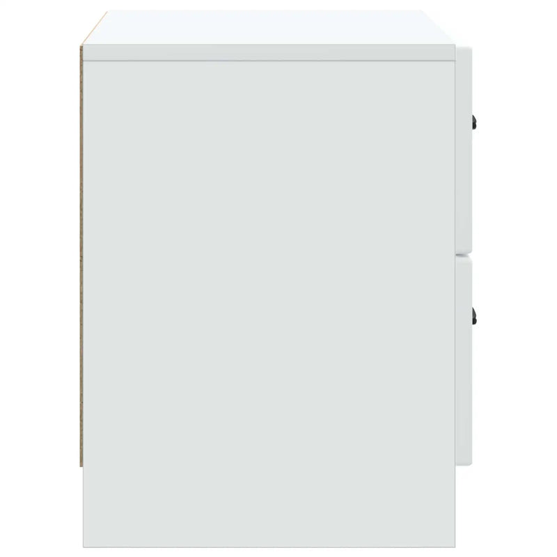 Bedside Cabinet White 62 x 34.5 x 44.5 cm Engineered Wood