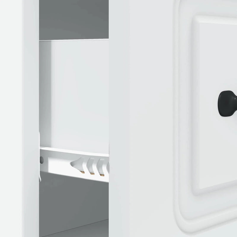 Drawer Cabinet White 66 x 34.5 x 87 cm Engineered Wood