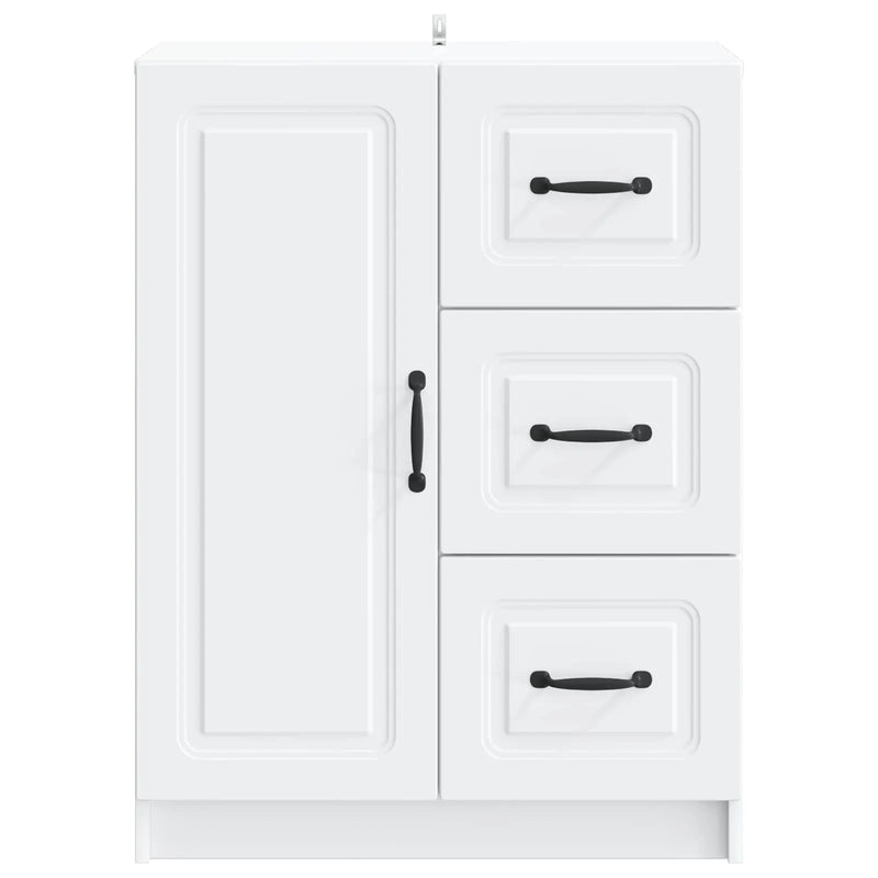 Sideboard with Drawer White 66 x 34.5 x 87 cm Engineered Wood