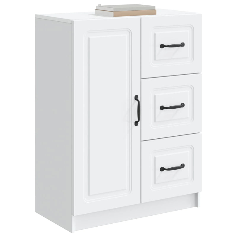 Sideboard with Drawer White 66 x 34.5 x 87 cm Engineered Wood