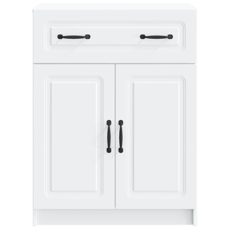 Sideboard with Drawer White 66 x 34.5 x 87 cm Engineered Wood