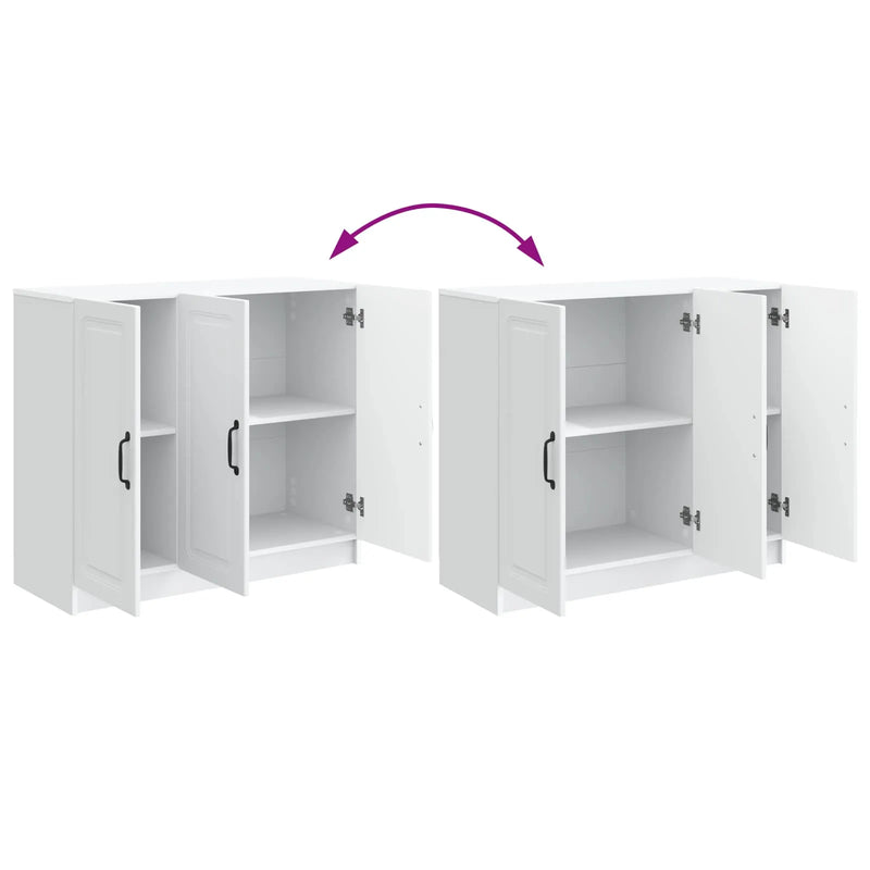 Sideboard White 89 x 34.5 x 77 cm Engineered Wood