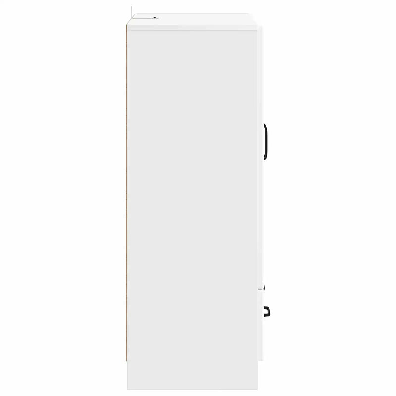 Sideboard with Drawer White 66 x 34.5 x 92 cm Engineered Wood