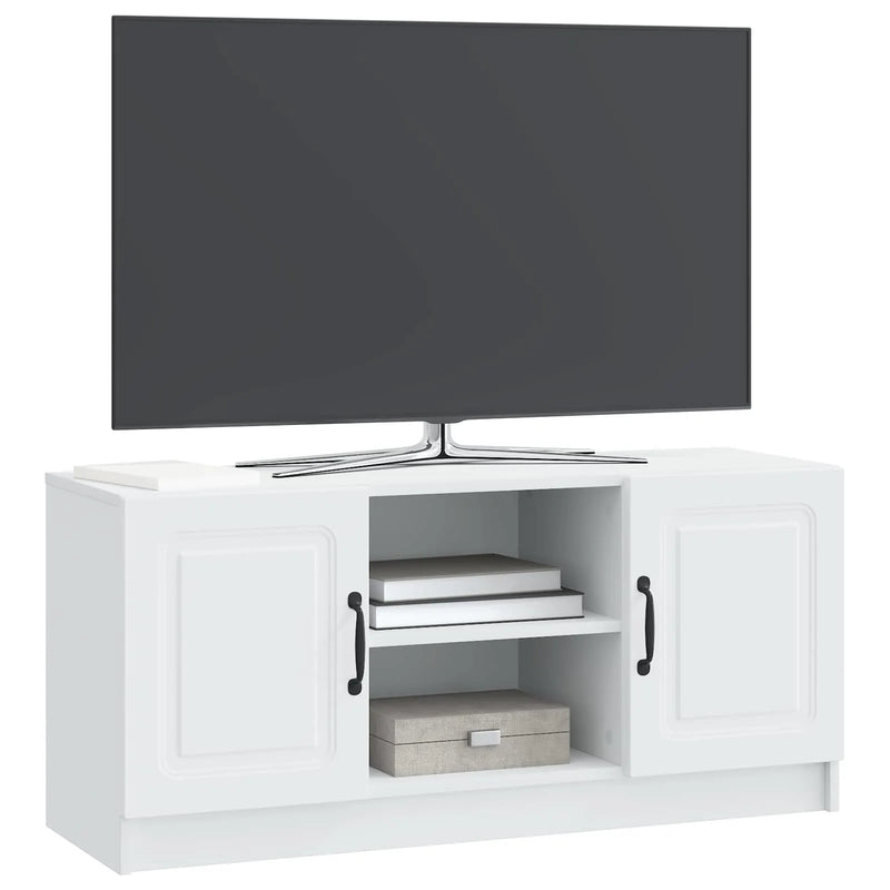 TV Cabinet White 102 x 34.5 x 47 cm Engineered Wood