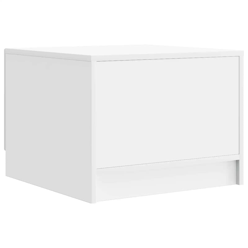 Coffee Table with Drawer White 49 x 50 x 37 cm Engineered Wood