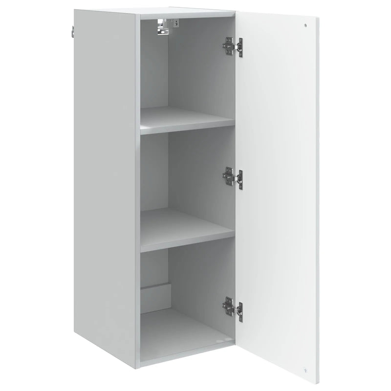 Wall-Mounted Cabinet White 33 x 34.5 x 90 cm Engineered Wood