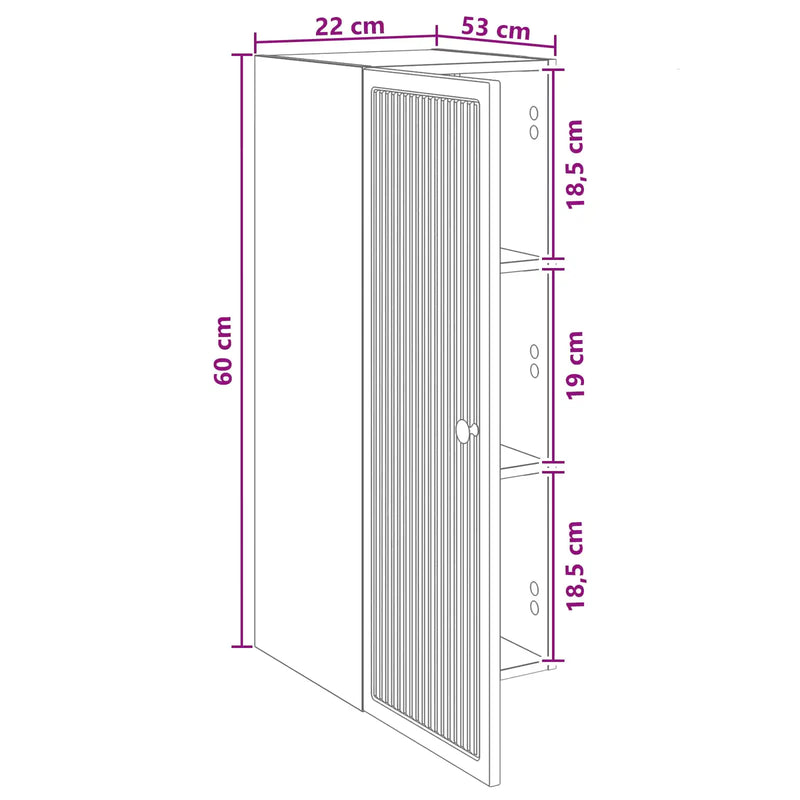 Wall-Mounted Cabinet White 33 x 34.5 x 90 cm Engineered Wood