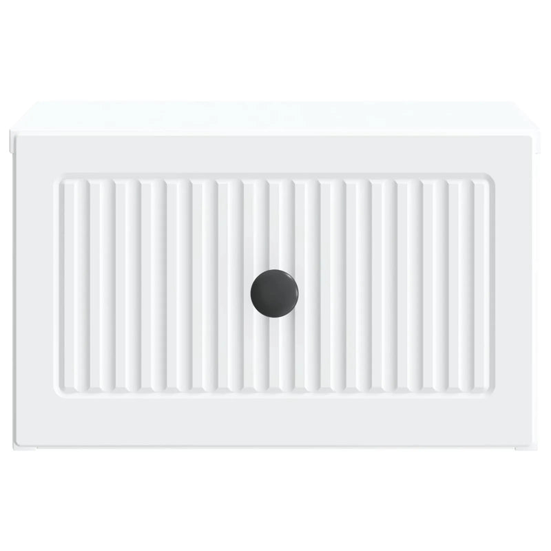 Wall-Mounted Bedside Cabinet White 33 x 34.5 x 20 cm