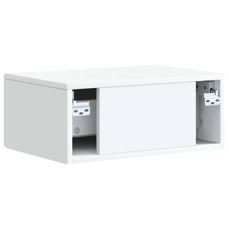 Bedside Cabinet White 49 x 34.5 x 20 cm Engineered Wood