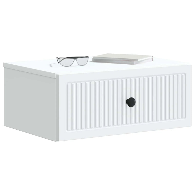 Bedside Cabinet White 49 x 34.5 x 20 cm Engineered Wood