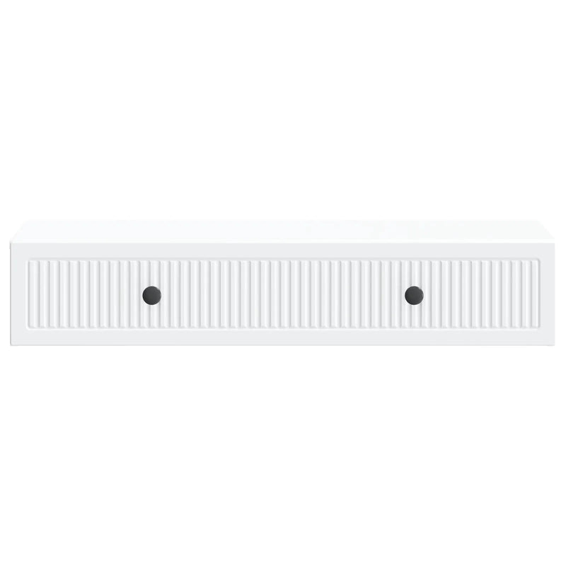 Wall-Mounted Side Table Wall-mounted White 87.5 x 34.5 x 17 cm
