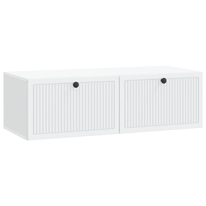 Wall-Mounted TV Cabinet White 98 x 41 x 30 cm Engineered Wood