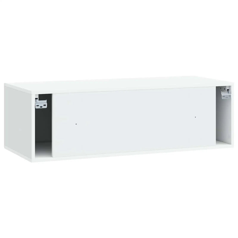 Wall-Mounted TV Cabinet White 98 x 41 x 30 cm Engineered Wood