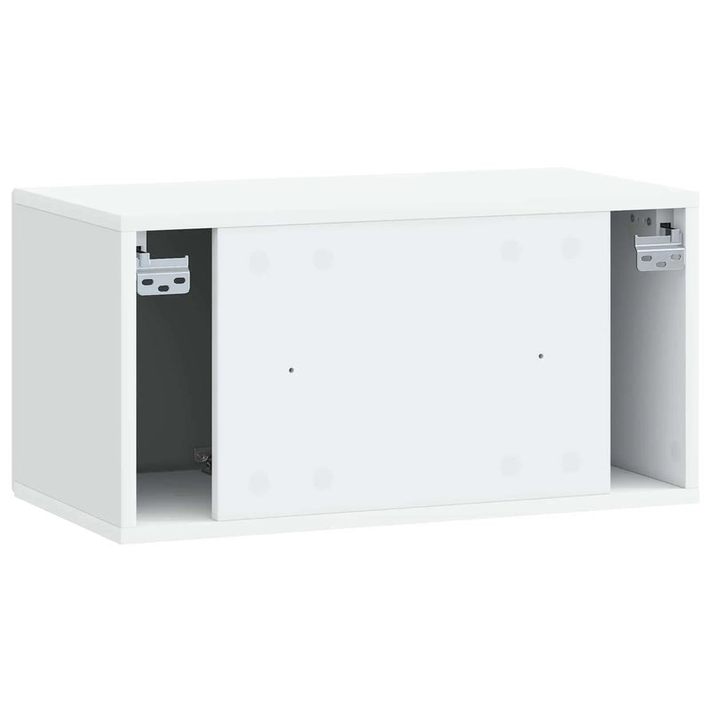 Wall-Mounted TV Cabinet White 59.5 x 31 x 30 cm Engineered Wood